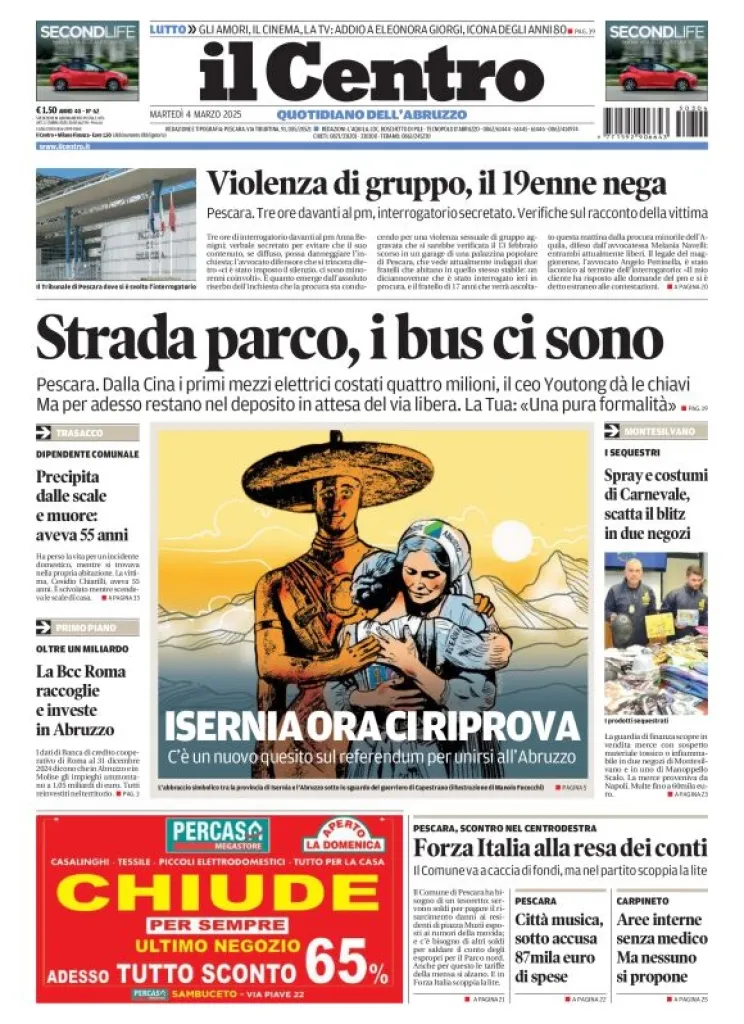 Prima-pagina-il centro-oggi-edizione-del-2025-03-04